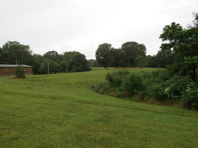 view of yard featuring a rural view