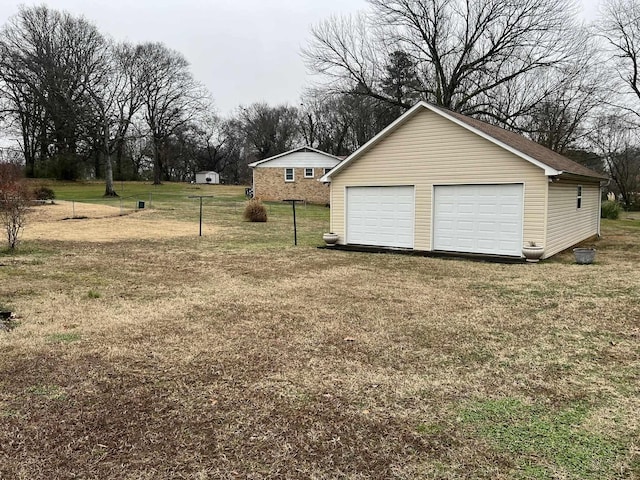  - view of detached garage