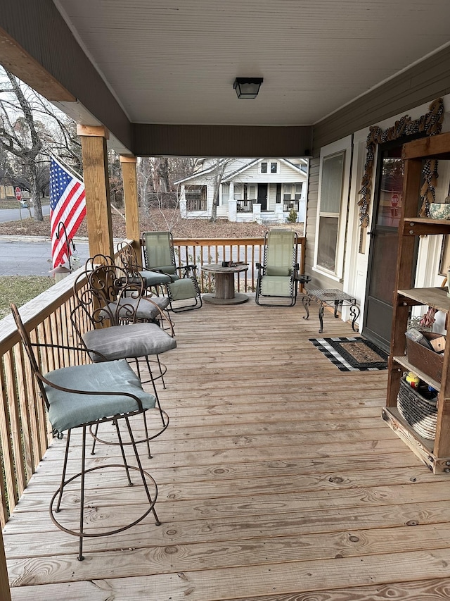 view of wooden terrace