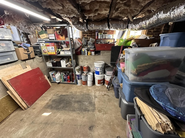 view of storage room