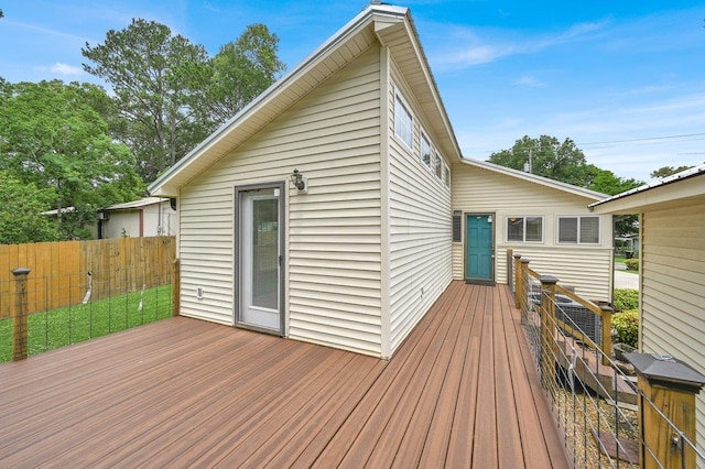  - view of wooden deck