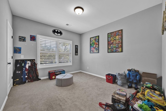 interior space featuring carpet floors