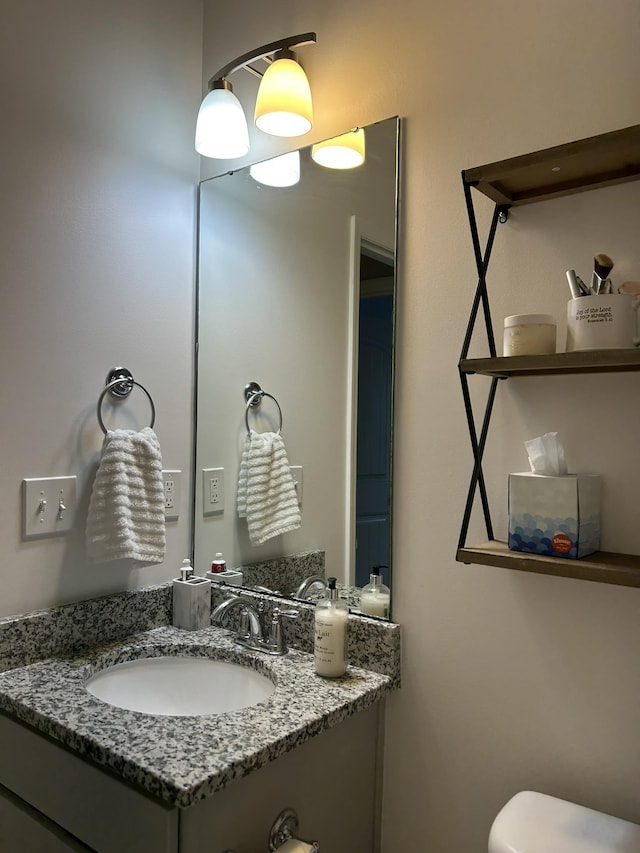  - half bath with vanity and toilet