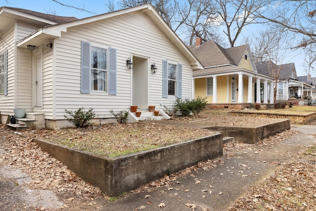 view of front of property