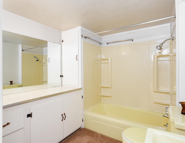 bathroom with  shower combination and vanity