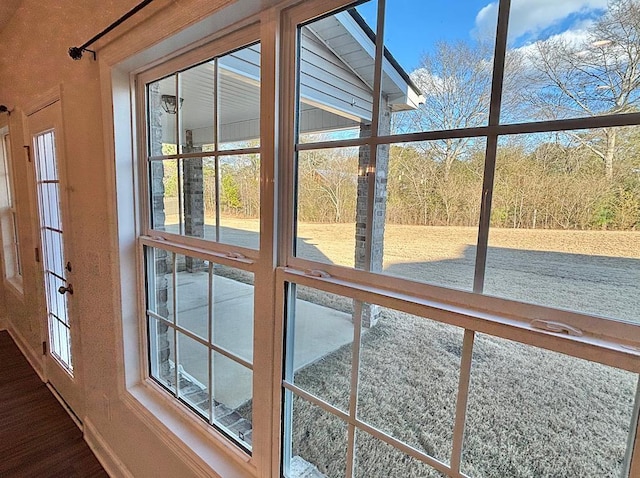 interior details featuring hardwood / wood-style floors