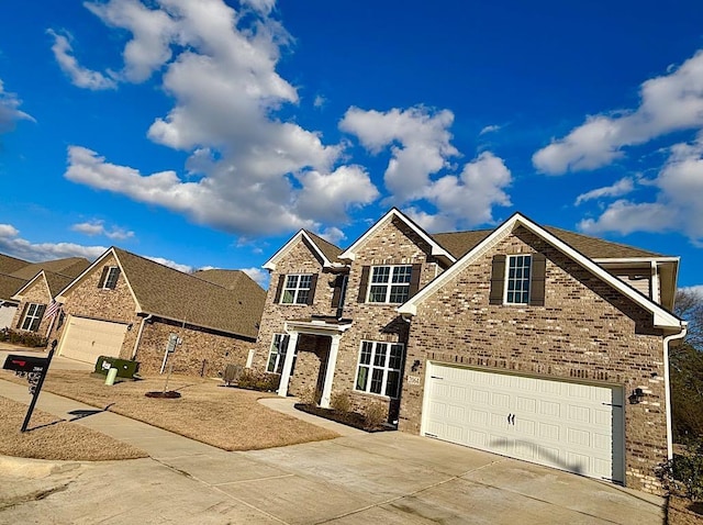 view of front facade featuring a garage