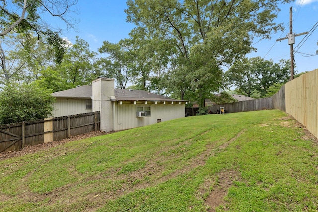  - view of fenced backyard
