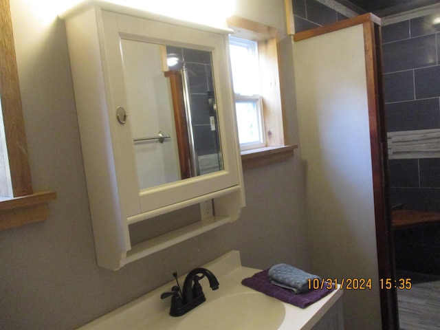 bathroom with vanity