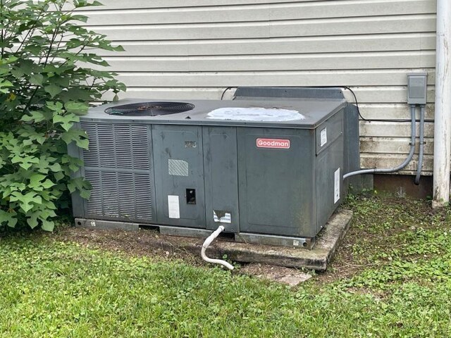  - exterior view of a central AC unit