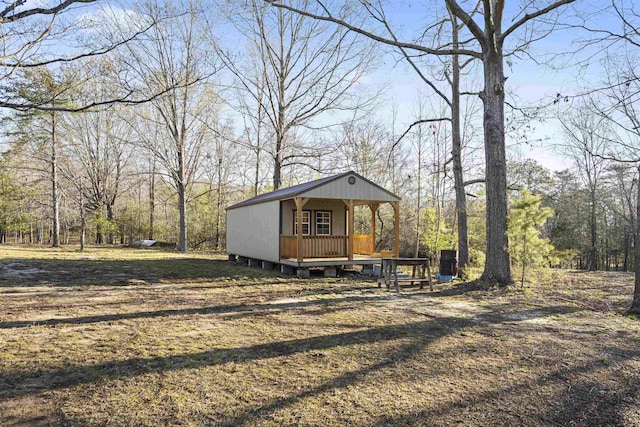 view of outbuilding featuring an outdoor structure