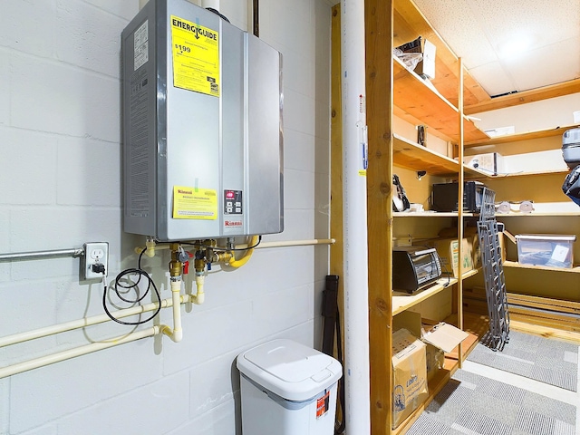 utilities with tankless water heater