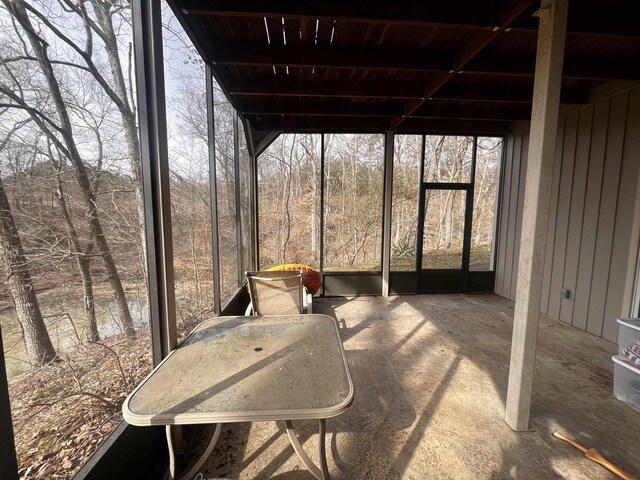 view of sunroom / solarium