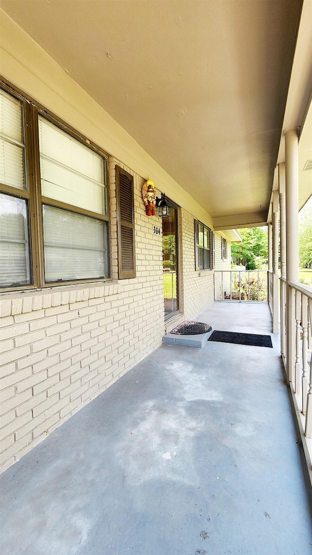 view of patio / terrace with a porch