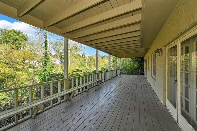  - view of wooden deck