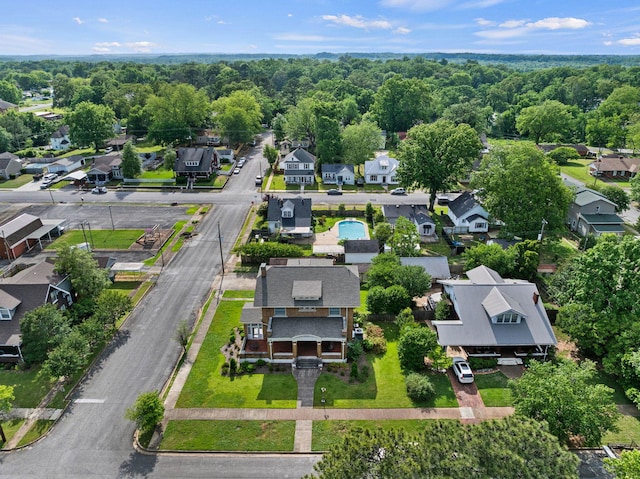 drone / aerial view featuring a residential view