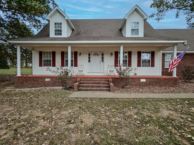 view of front of home featuring a porch