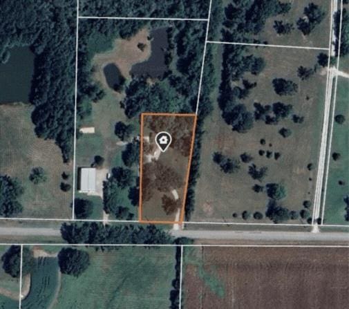  - aerial view of property's location featuring property boundaries highlighted