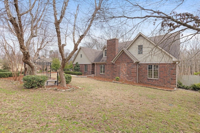 view of yard with a gazebo