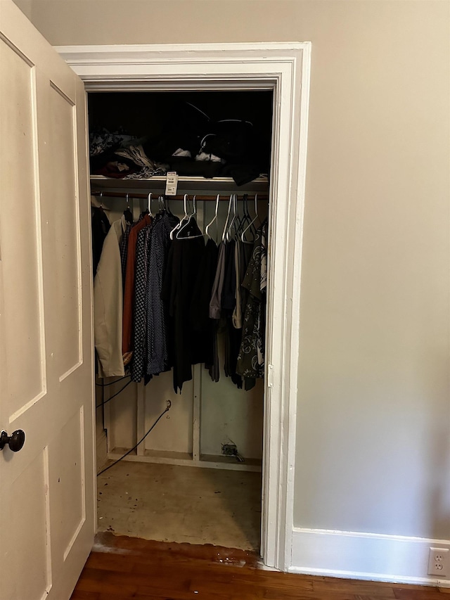 view of closet