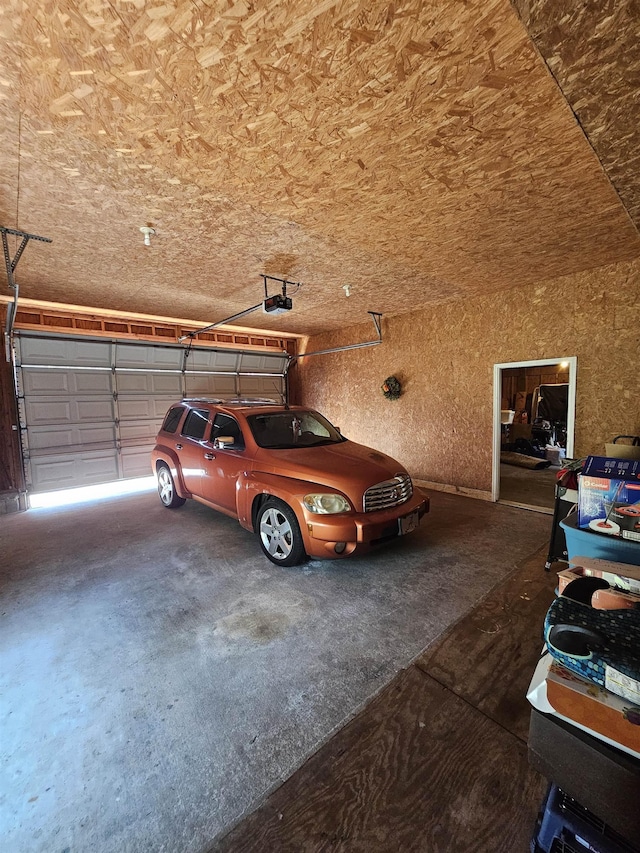  - garage featuring a garage door opener