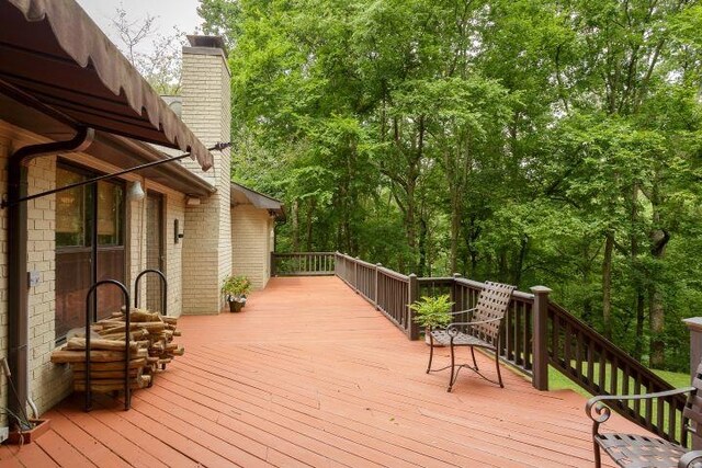  - view of wooden deck