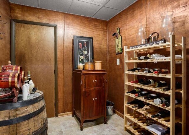  - wine area with wooden walls