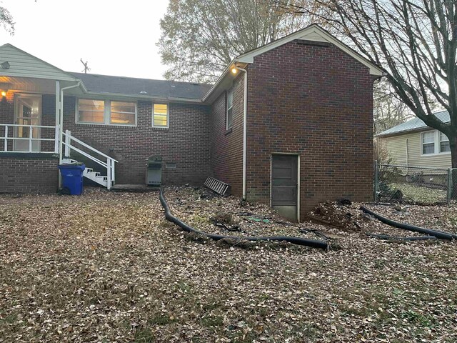 view of rear view of property