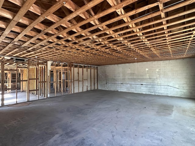 miscellaneous room featuring concrete floors