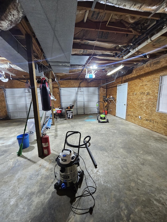 view of basement