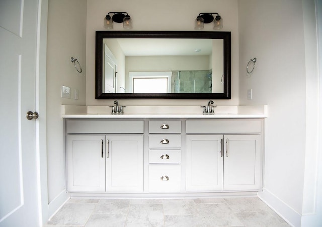 bathroom with vanity