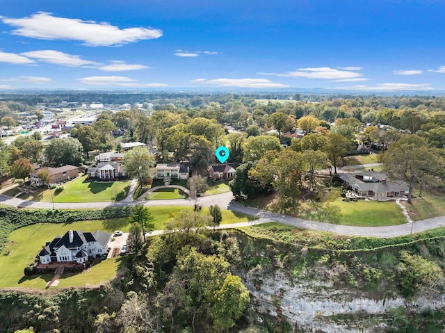  - aerial overview of property's location with nearby suburban area