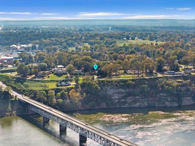  - aerial overview of property's location featuring a notable bridge and a large body of water