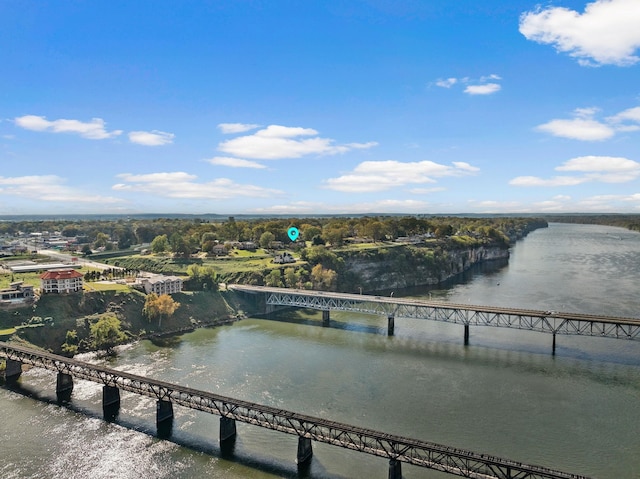  - water view with a notable bridge
