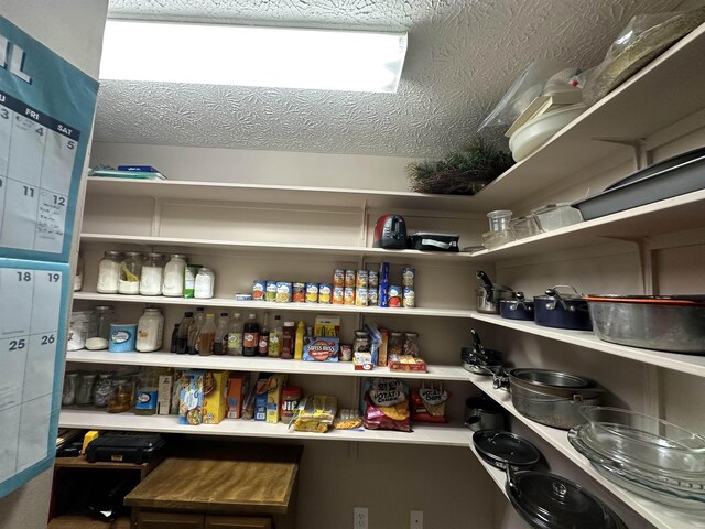 view of storage area