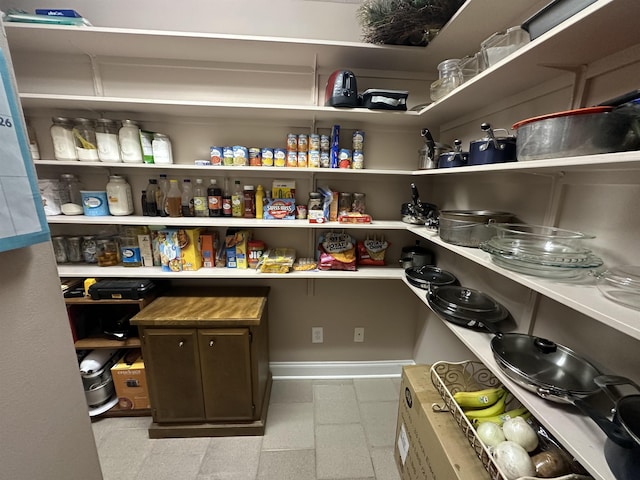view of pantry