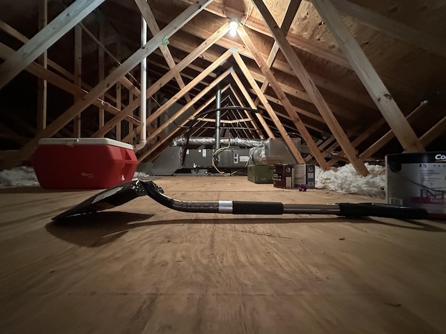 view of attic