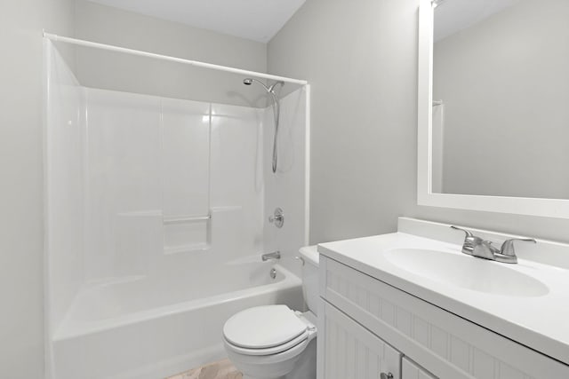  - bathroom with vanity and shower / washtub combination