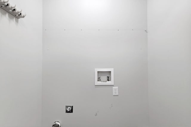 - laundry room featuring hookup for an electric dryer and washer hookup