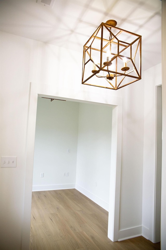 empty room featuring hardwood / wood-style floors