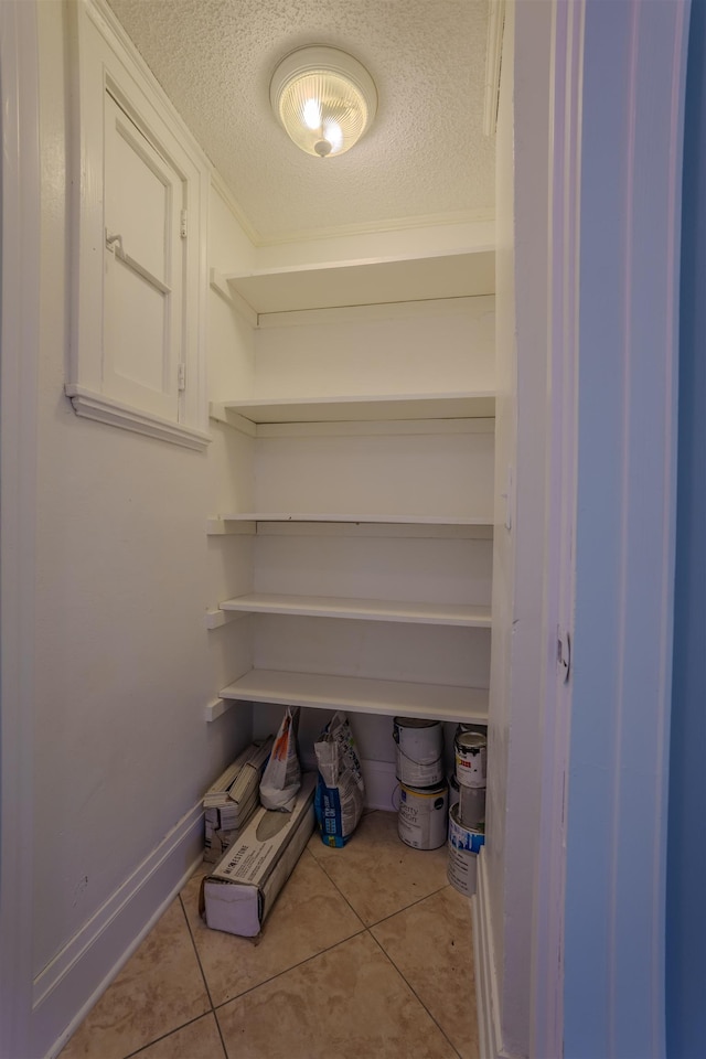 view of storage area