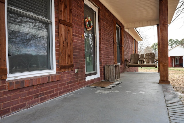 view of patio / terrace featuring a porch