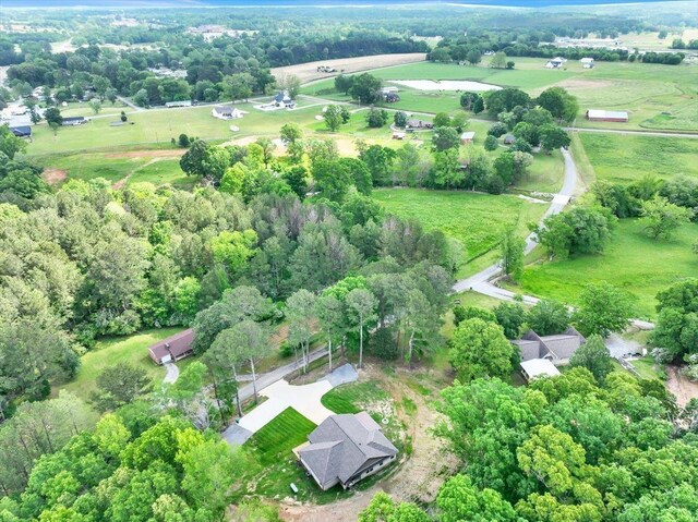  - aerial view of property's location featuring rural landscape