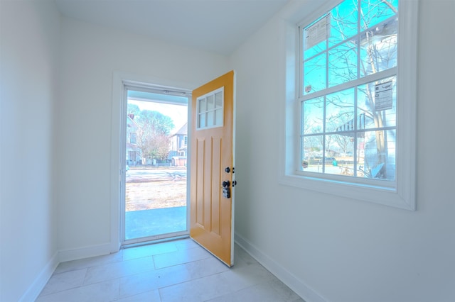  - doorway to outside with baseboards