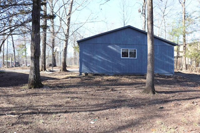 view of outbuilding with an outbuilding