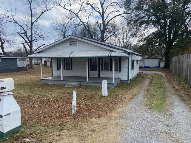 bungalow-style house with a porch