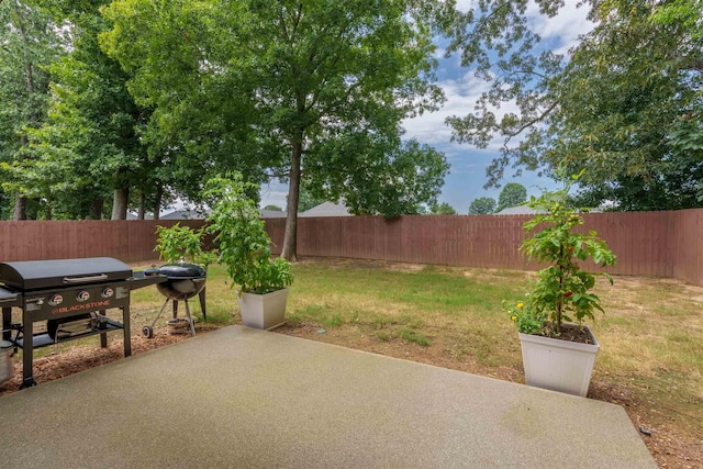 181 Silver Leaf Ln, Florence, AL - fenced backyard featuring a patio