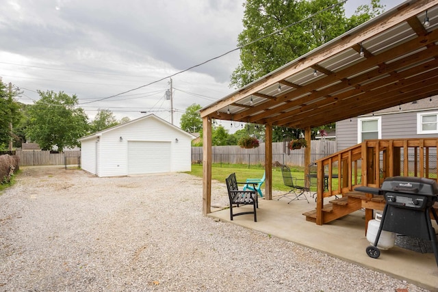  - detached garage with driveway
