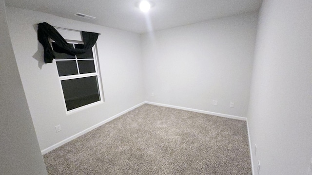 view of carpeted empty room