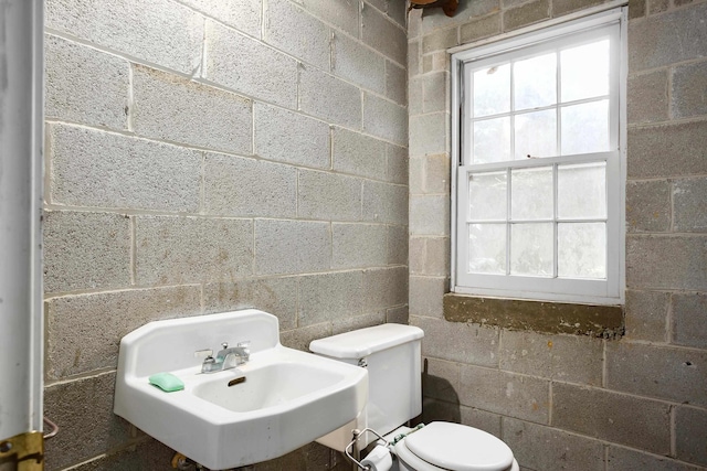  - bathroom with toilet and a sink